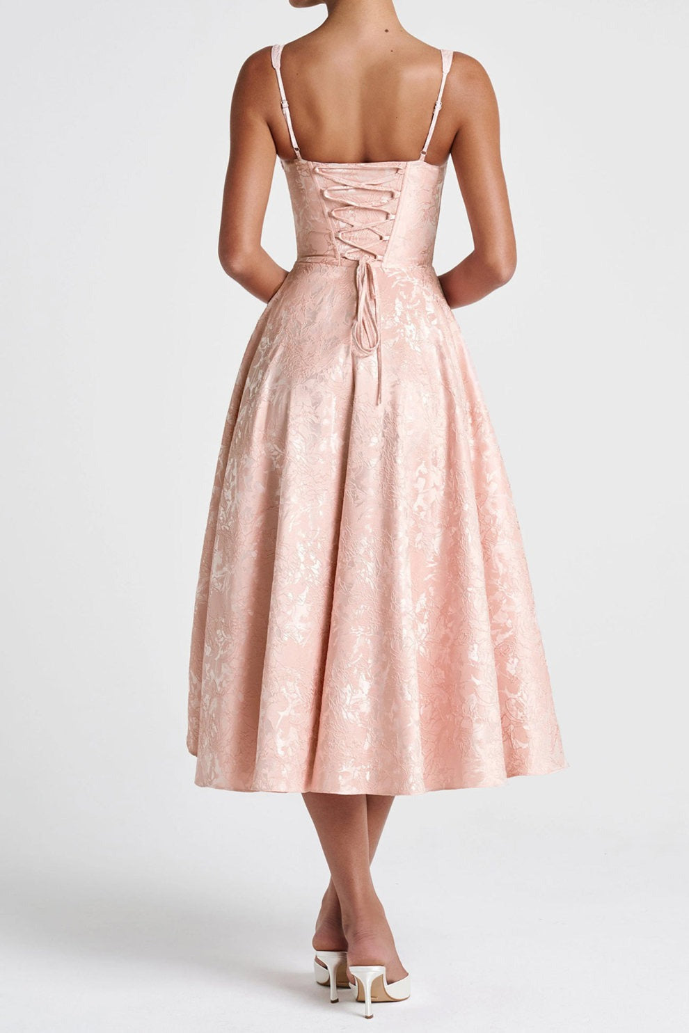 Lace Corset High Waist Swing Dress