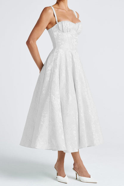 Lace Corset High Waist Swing Dress