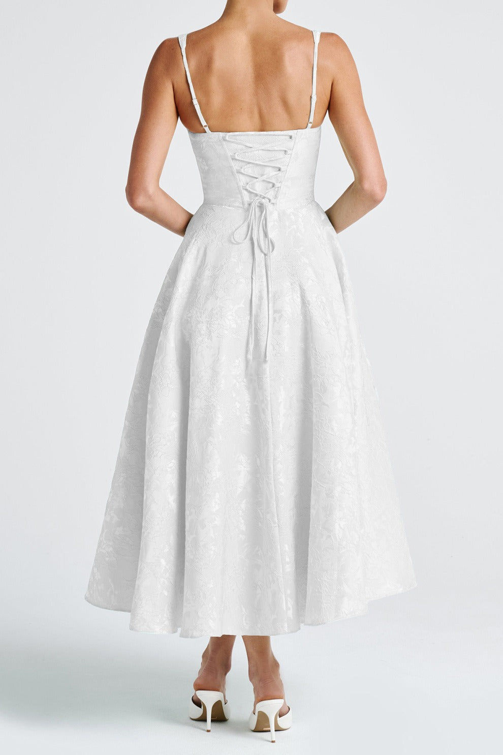 Lace Corset High Waist Swing Dress