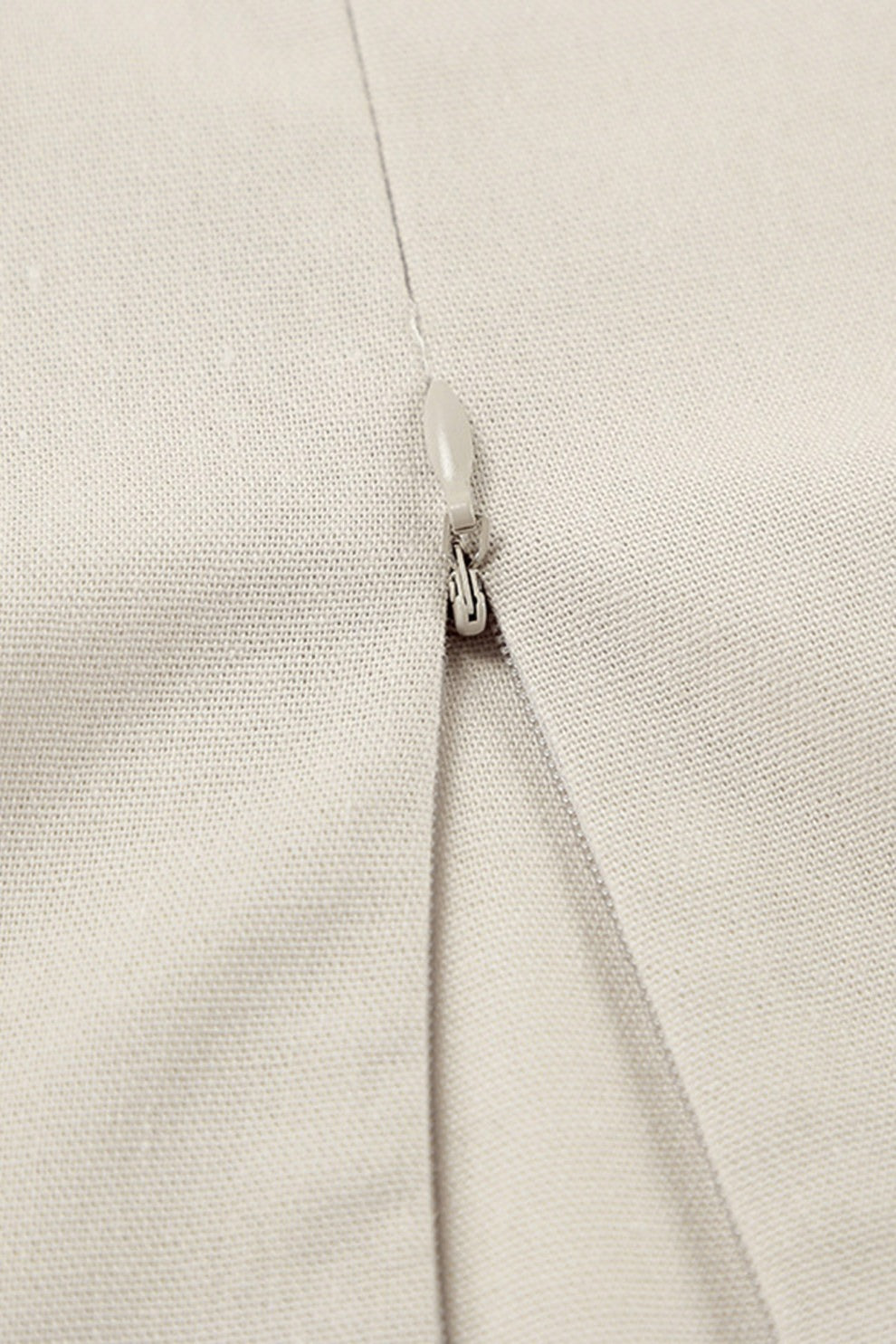 Spaghetti Straps A-line Cotton Linen Dress